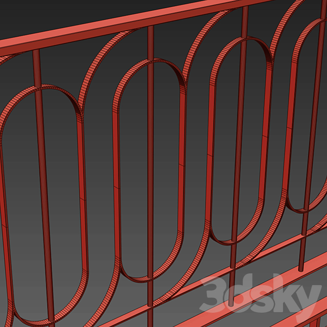 Fence set 03 3dsky