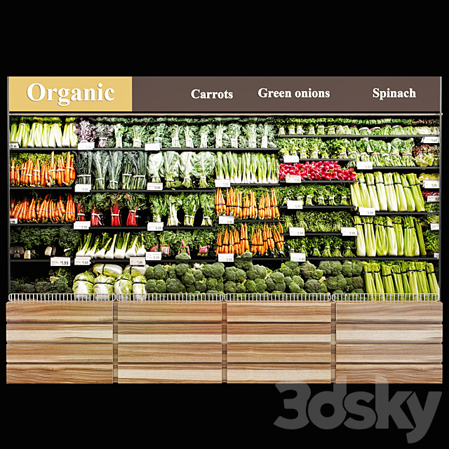 Vegetables fridge 3DSMax File - thumbnail 1