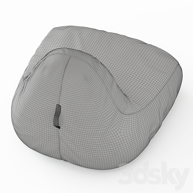 Bean bag lounger 3DS Max Model - thumbnail 5