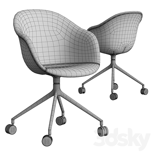 BoConcept _ Cupertino Table + Adelaide Chair 3DSMax File - thumbnail 5