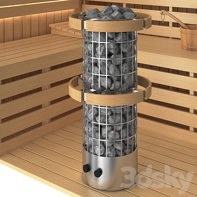 Sauna set 3d
