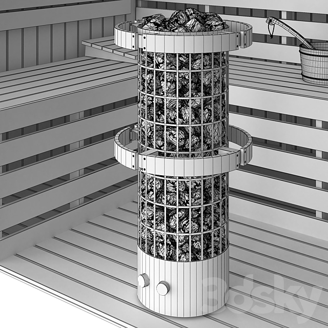 Sauna set 3dskyfree