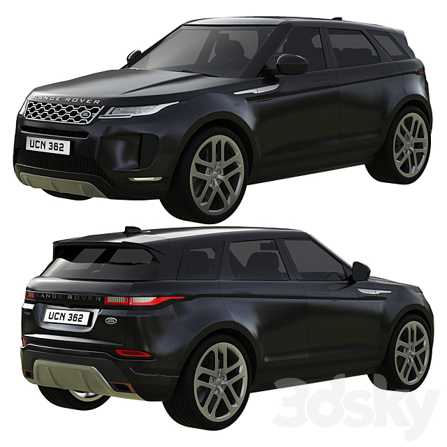 Range Rover Land Rover Evoque 3DSMax File - thumbnail 2