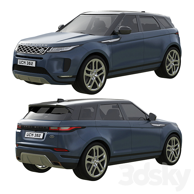 Range Rover Land Rover Evoque 3DSMax File - thumbnail 4