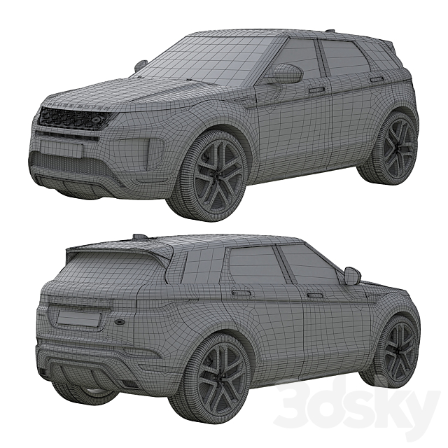 Range Rover Land Rover Evoque 3DSMax File - thumbnail 5