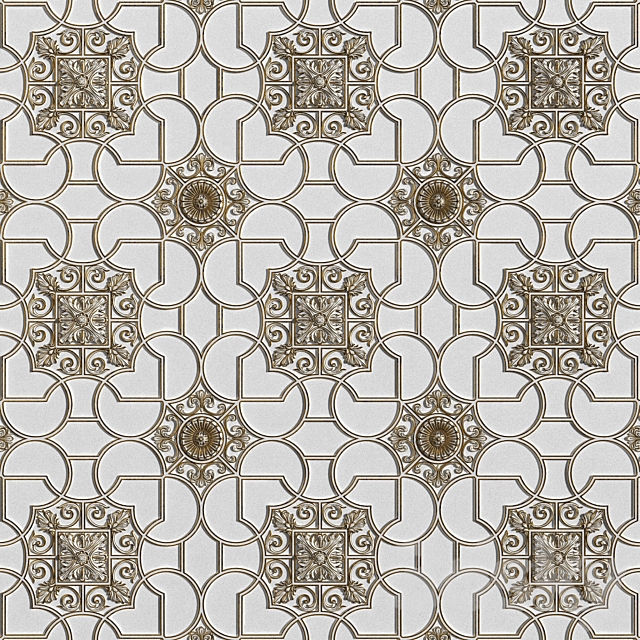 Ceiling moldings 3344 3d