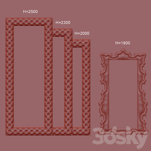 Classic mirror set 3dskyfree