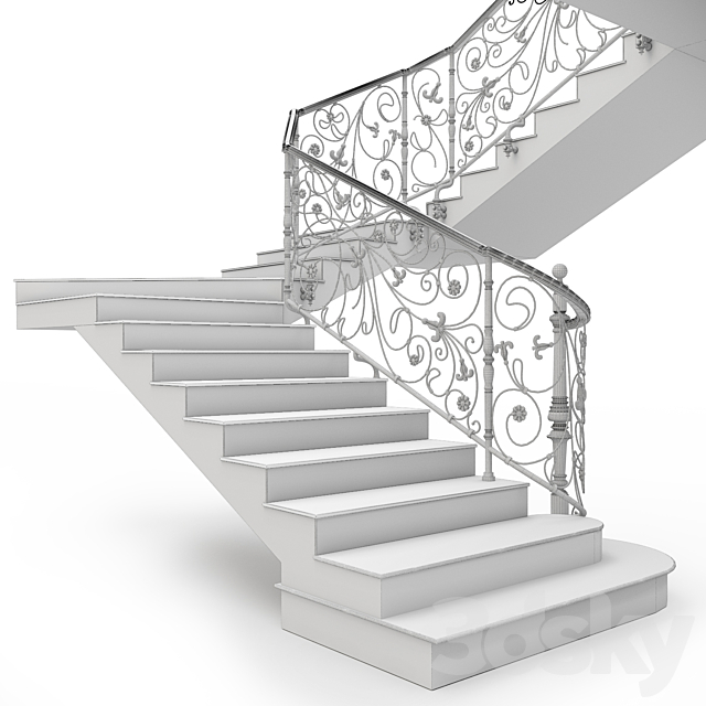 Classic staircase 3dskyfree