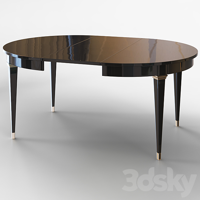 Round dining table in art deco style. 3DSMax File - thumbnail 2