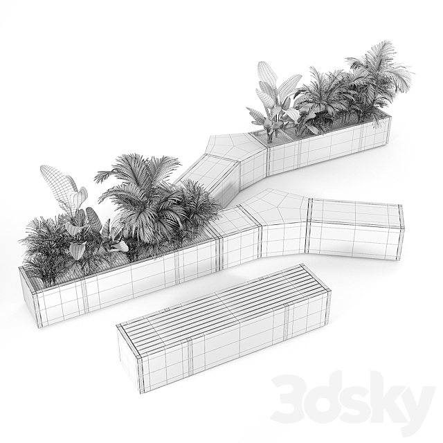 BOX PLANTER Tropics 3DSMax File - thumbnail 4