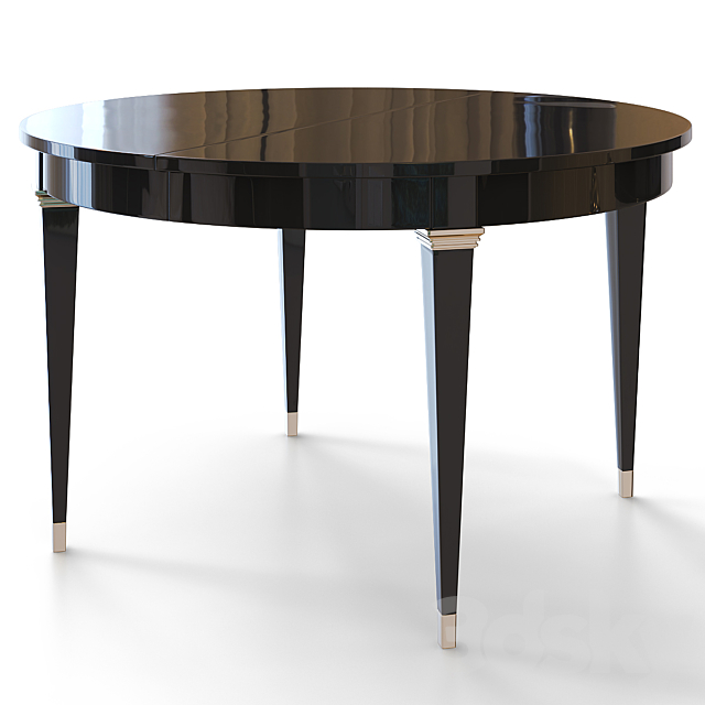 Round dining table in art deco style. 3DSMax File - thumbnail 1