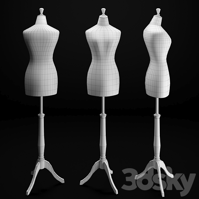 Tailor's mannequin 3d