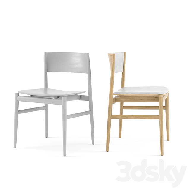 PORRO Minimo Light Table and Neve Chairs 3DSMax File - thumbnail 4