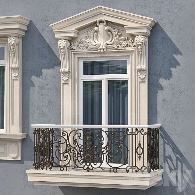 Windows and doors in the style of modern classics 5 3dskyfree