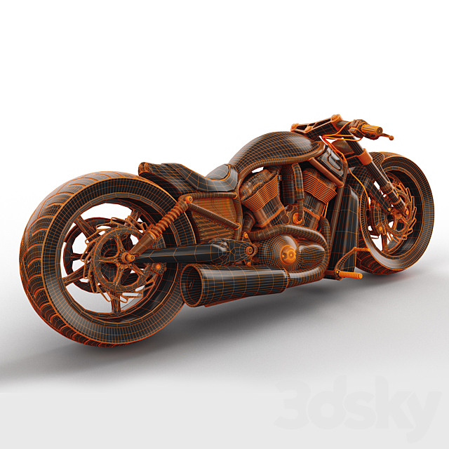 Harley-davidson night rod special 3dskyfree