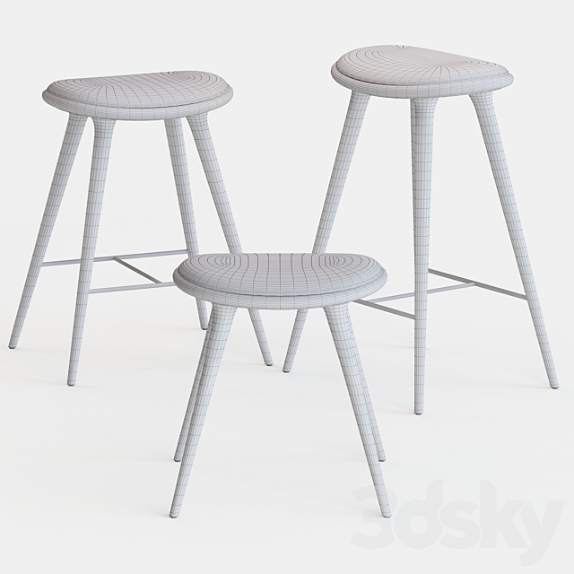 Mater stools by space copenhagen 3DSMax File - thumbnail 4