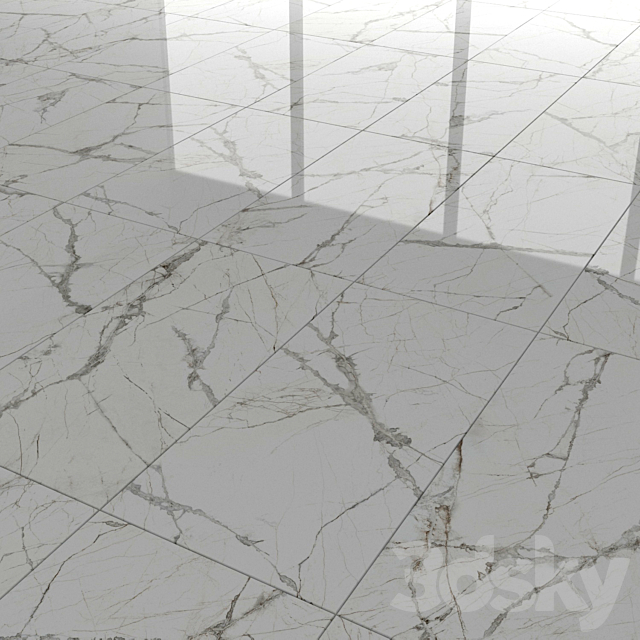 Glacier White 3d