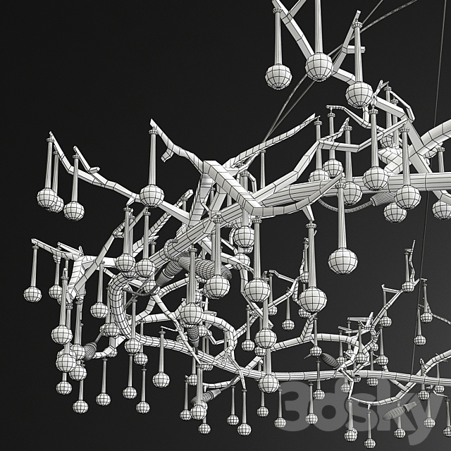 Serip Bijout Ring Chandelier - New Style 3dsky