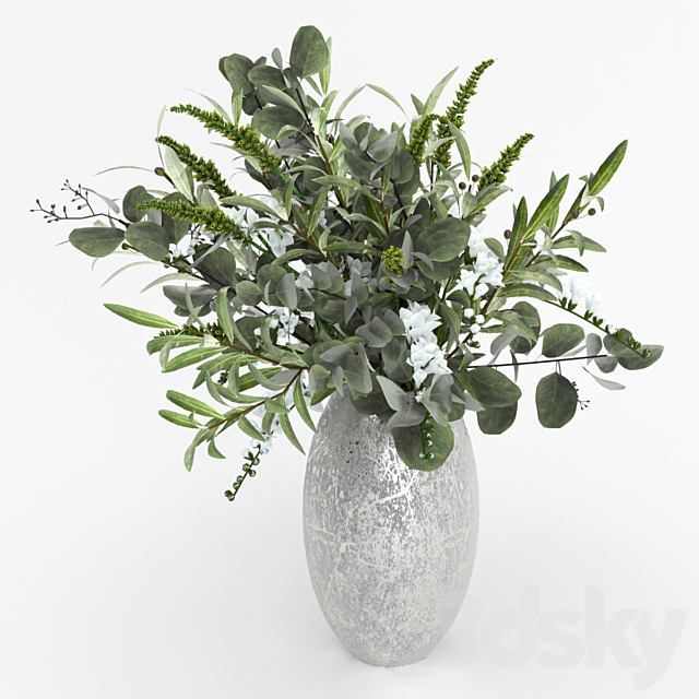 Bouquet in a vase. 3DSMax File - thumbnail 3