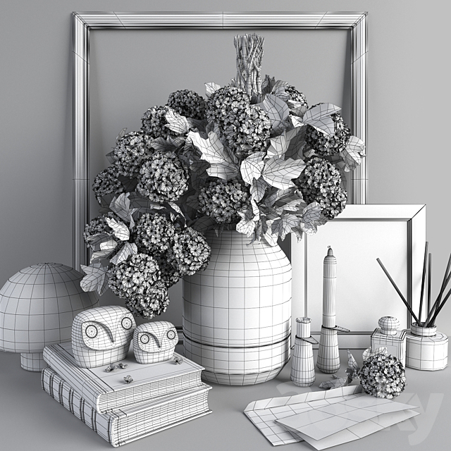 Decor set owls 3dskyfree