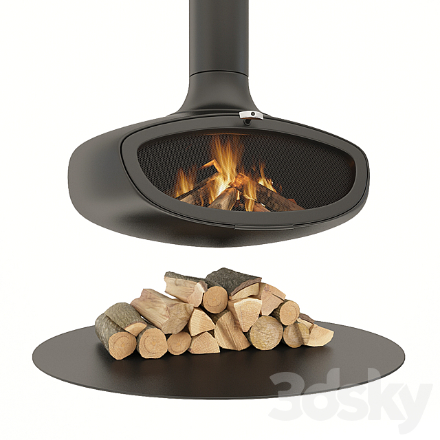 Fireplace firebob 3d