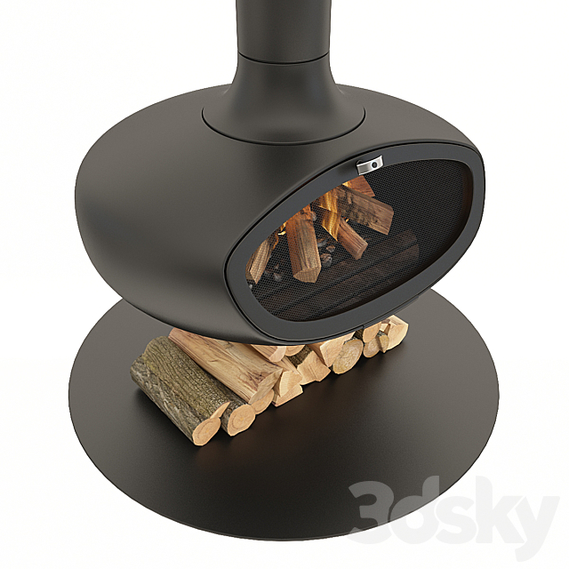 Fireplace firebob 3dsky