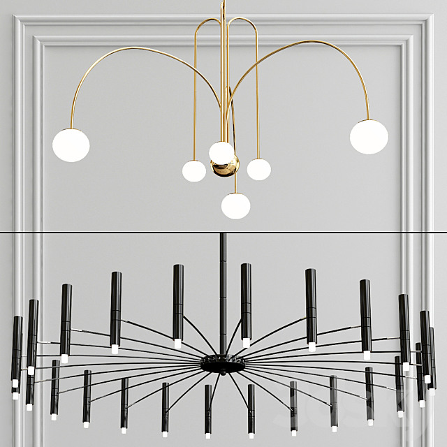 DAY and LOKA chandelier collection 3DSMax File - thumbnail 1