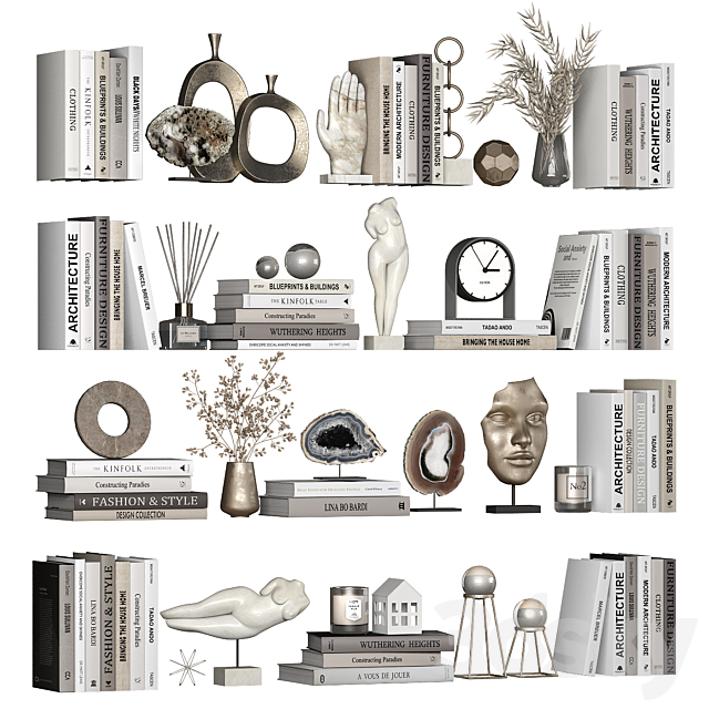 Decorative set 2 3d