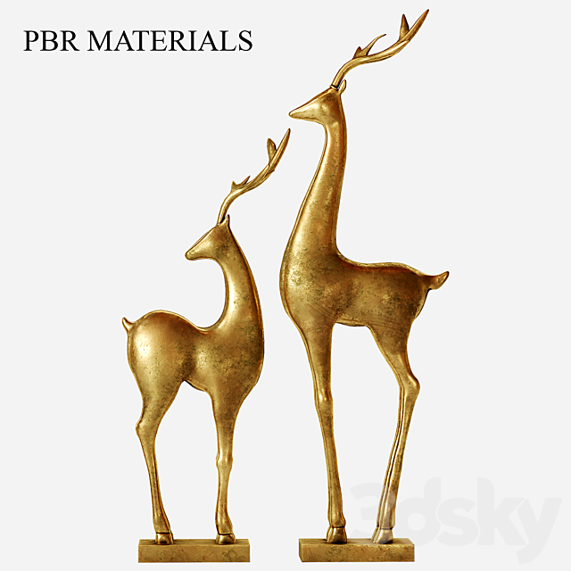 Deer_statue 3DSMax File - thumbnail 3