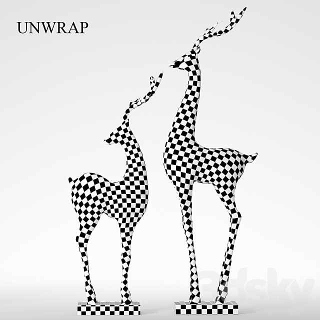 Deer_statue 3dsky