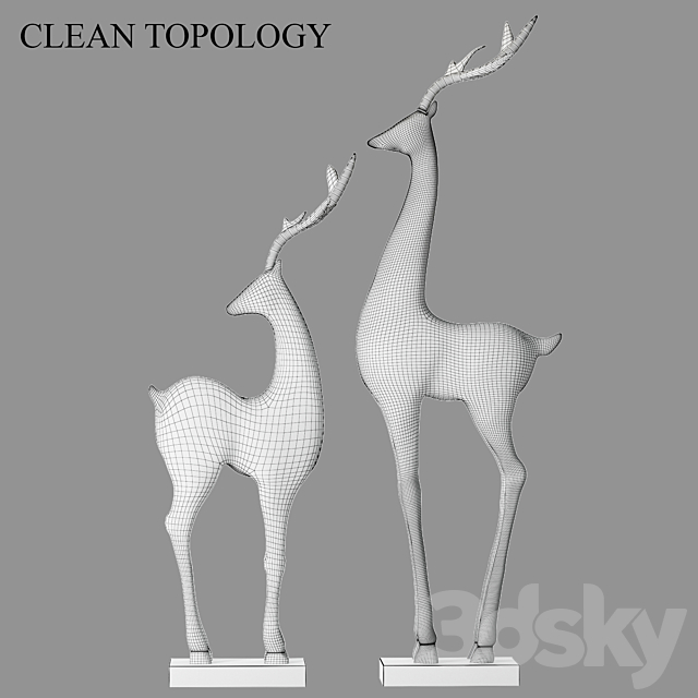 Deer_statue 3dskyfree