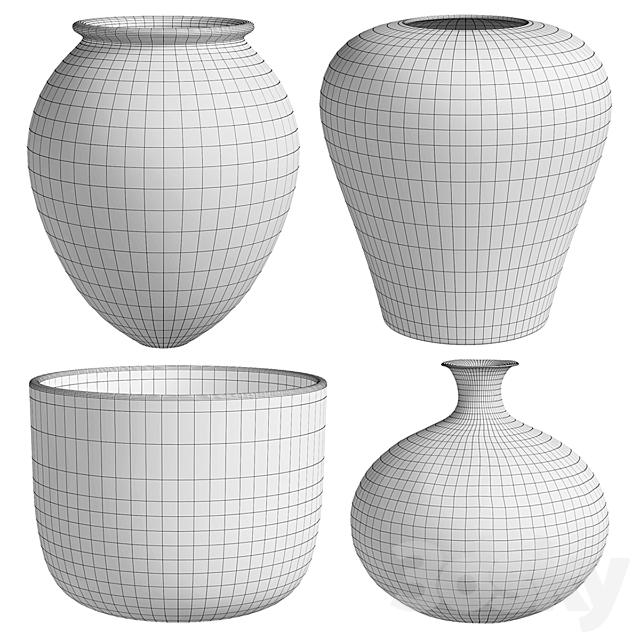Vases set (v2) 3DSMax File - thumbnail 5