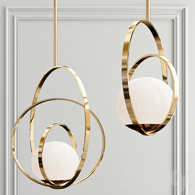 A collection of pendant lights. 3DSMax File - thumbnail 4