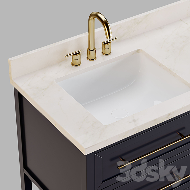 Robertson Mahogany Console 3dsky