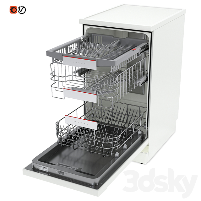 Dishwasher Bosch SuperSilence SPS66TW11R 3d