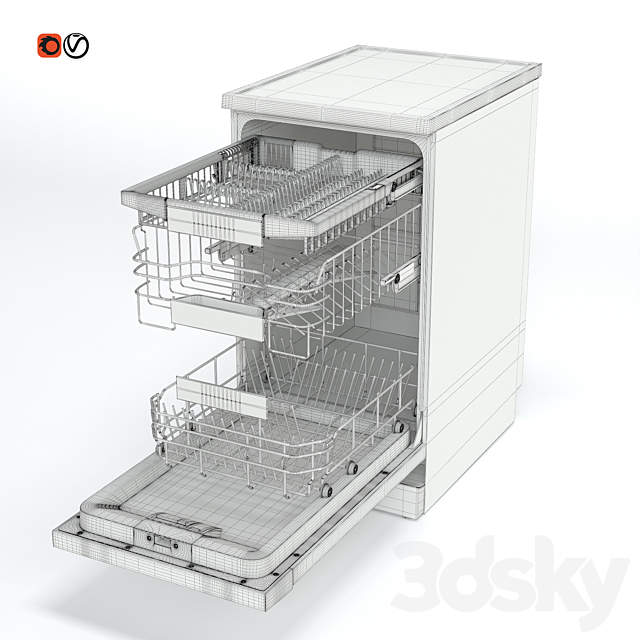 Dishwasher Bosch SuperSilence SPS66TW11R 3dskyfree