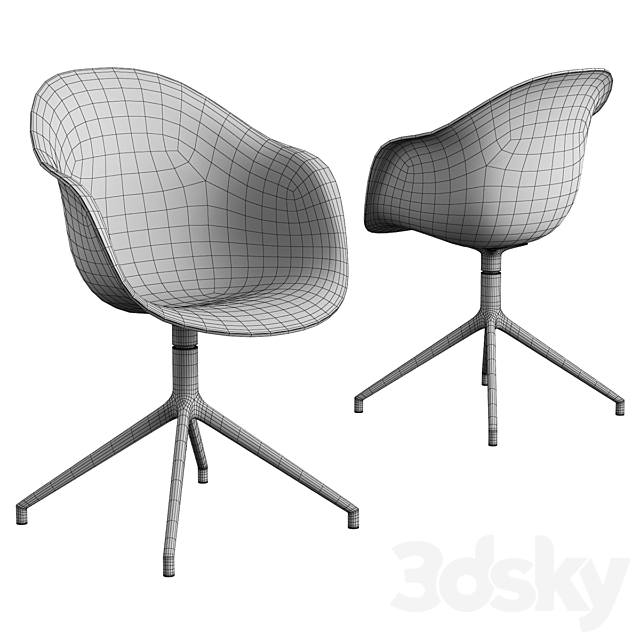 BoConcept _ Torino Table + Adelaide Chair 3DSMax File - thumbnail 3