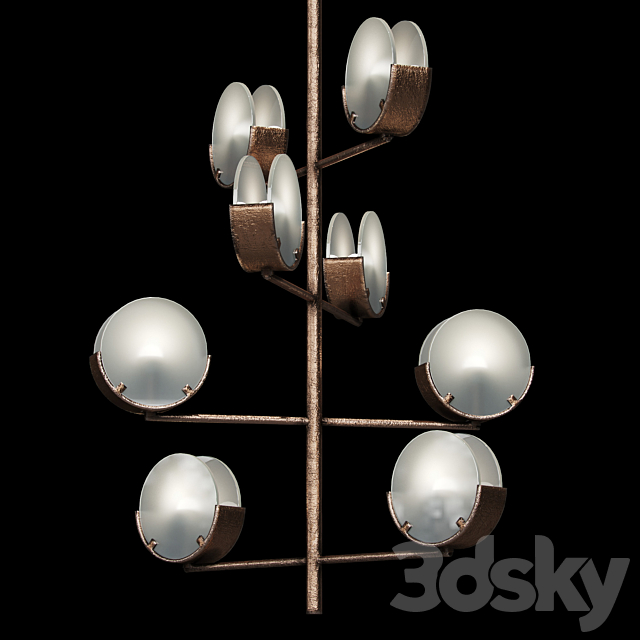 Chandelier Rooma lamp 02 3d