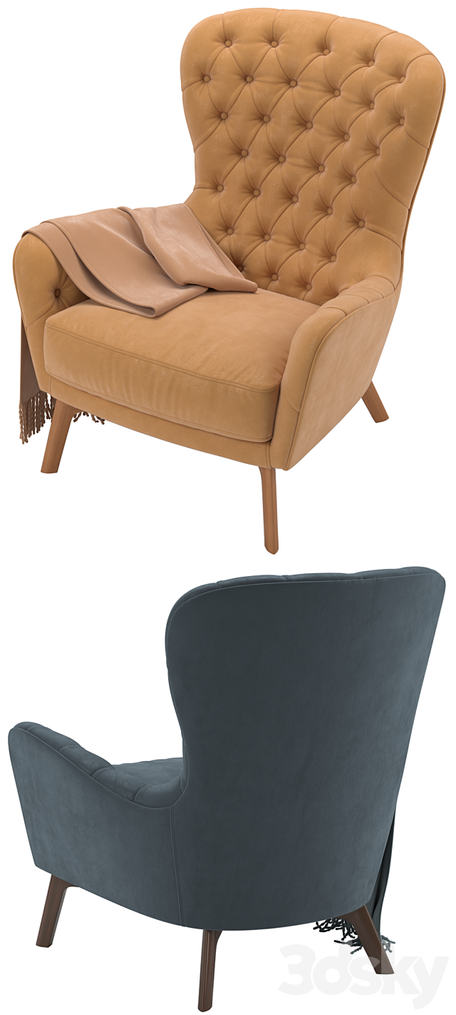 Ulivi salotti elisabeth 3DS Max Model - thumbnail 2