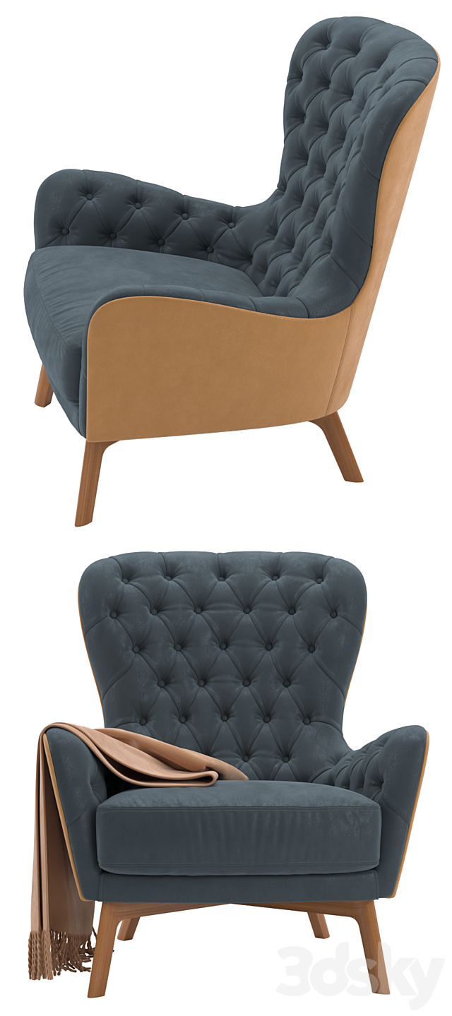 Ulivi salotti elisabeth 3DS Max Model - thumbnail 3