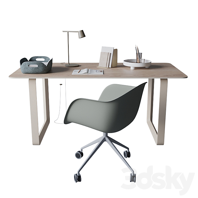 Desk “70_70 Table” by Muuto 3DSMax File - thumbnail 1
