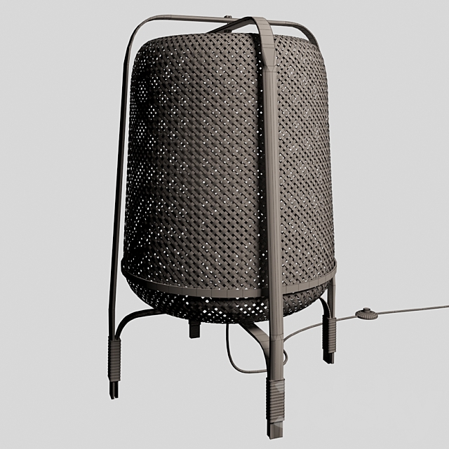 KNIKSHULT Floor lamp. bamboo 3d