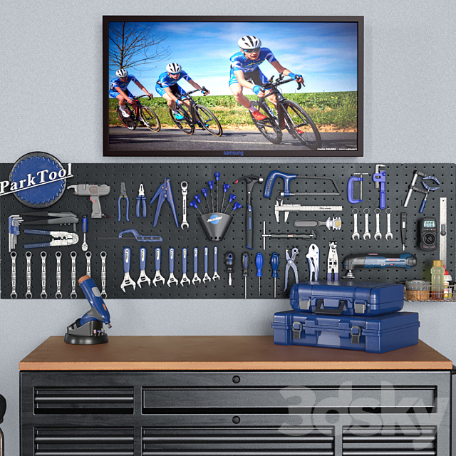 garage tools set 6 3dsky