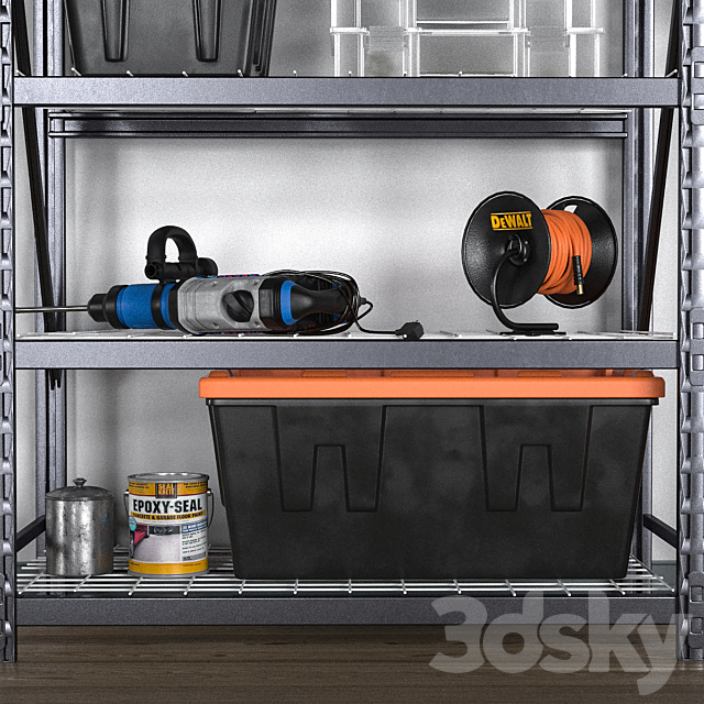 garage tools set 12 3dsky