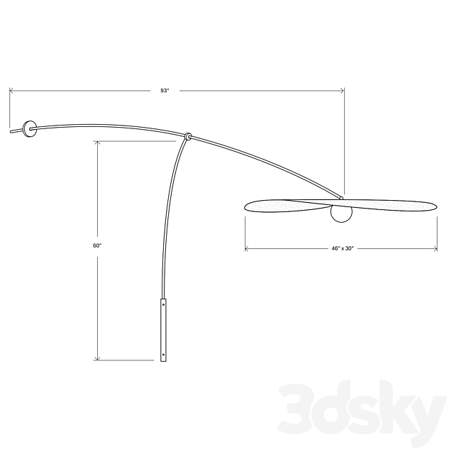 Myrna Wall Mount - L & G Studio 3d
