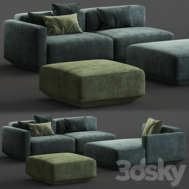 Develius modular sofa 3DSMax File - thumbnail 1