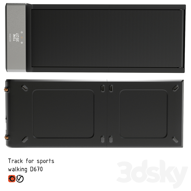 Treadmill BORK D670 3DSMax File - thumbnail 3