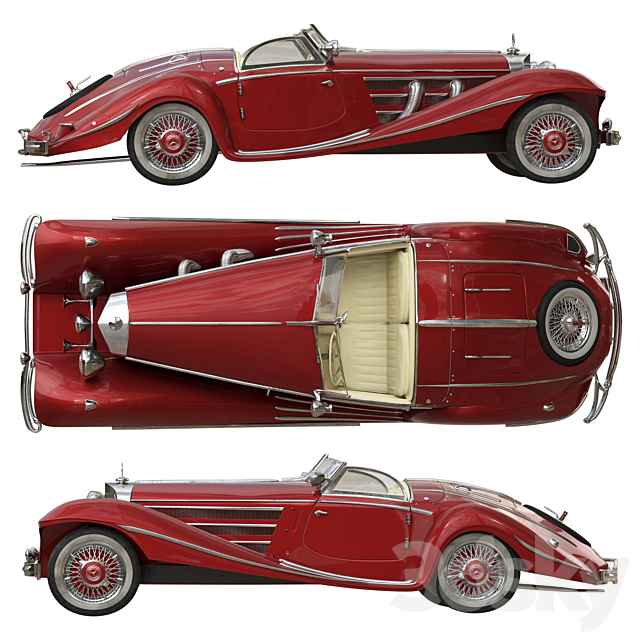 Mercedes 540K Roadster 3d