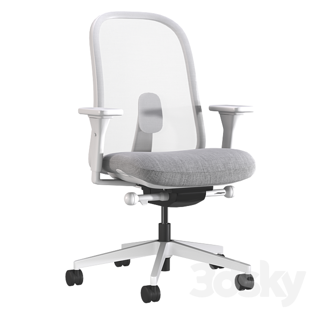LINO Office Swivel chair with armrests by Herman Miller 3DSMax File - thumbnail 1