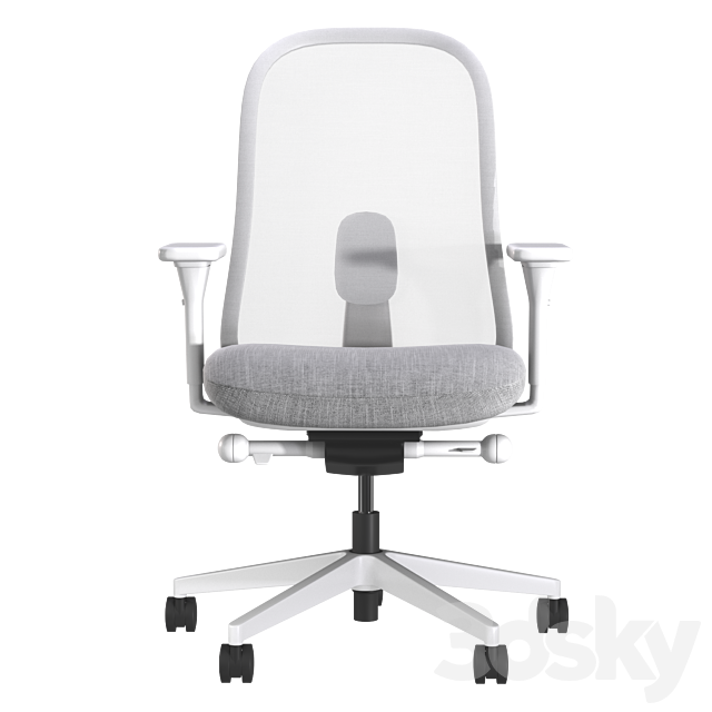 LINO Office Swivel chair with armrests by Herman Miller 3DSMax File - thumbnail 2